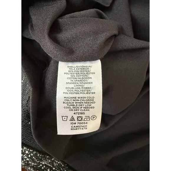 Ann Taylor Dress Black Sleeveless Stretch Sz 10 dark academia career Office - Picture 8 of 9